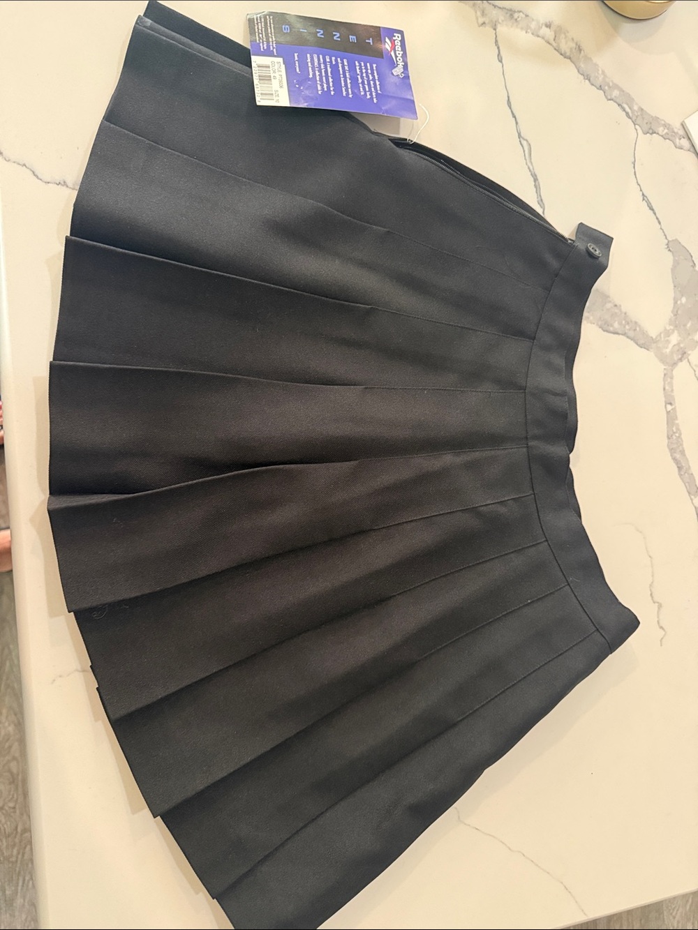 Classic Pleated Black Women's Reebok Tennis Skirt